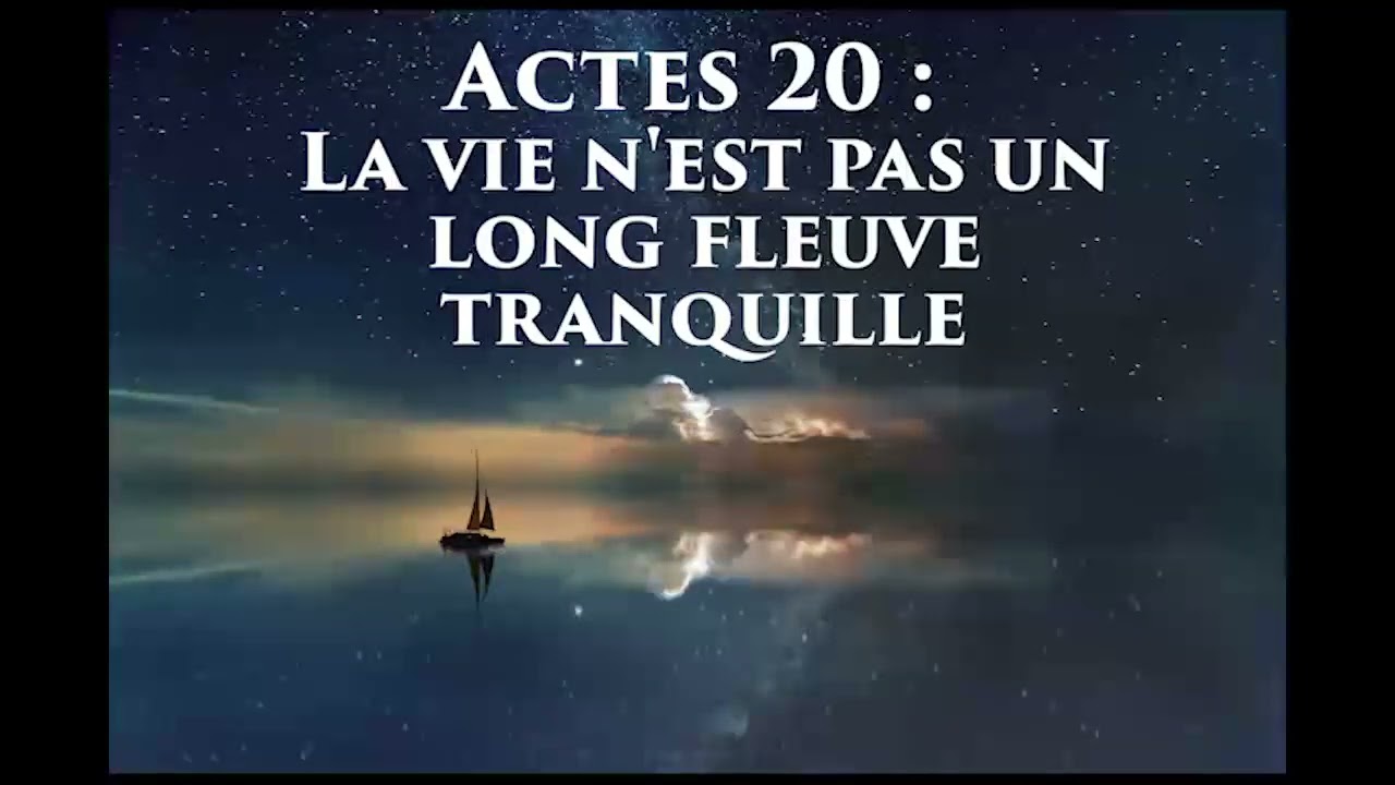 La Vie Nest Pas Un Long Fleuve Tranquille