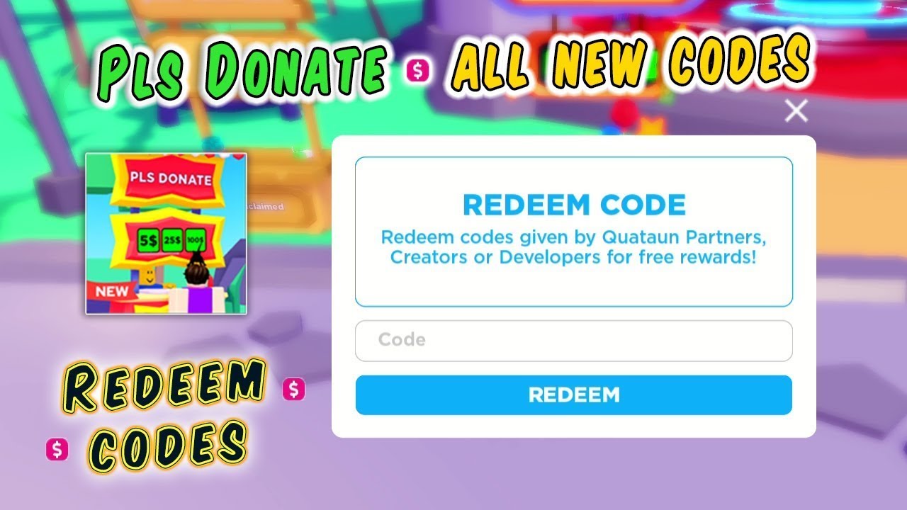 Roblox Pls Donate Codes For February 2023