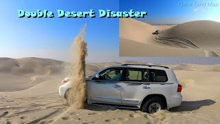 Ground Anchor winch recovery  Land Cruiser Nissan Xterra sand dunes Qatar Desert Inland Sea