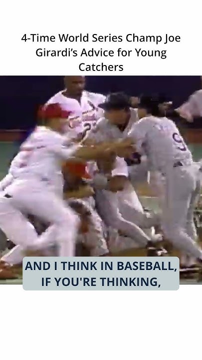 4x World Series Winner Joe Girardi's Top Catcher Tip #baseball - YouTube