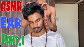 ASMR Very Relaxing Ear Massage For Men's (NO EXTRA TOOLS) INDIAN BARBER EAR MASSAGE Part 1( ASMR )