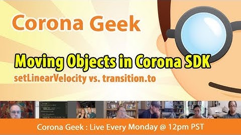 Using setLinearVelocity versus transition.to to move objects in Corona SDK