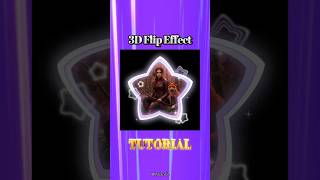 3D Flip Effect in KwaiCut - Tutorial #shorts