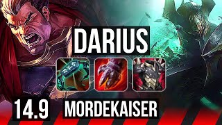 DARIUS vs MORDEKAISER (TOP) | Quadra, 70% winrate | KR Master | 14.9