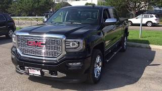 2017 GMC Sierra 1500 Denali 20 Inch Rims Sunroof Black Oshawa ON Stock #171590