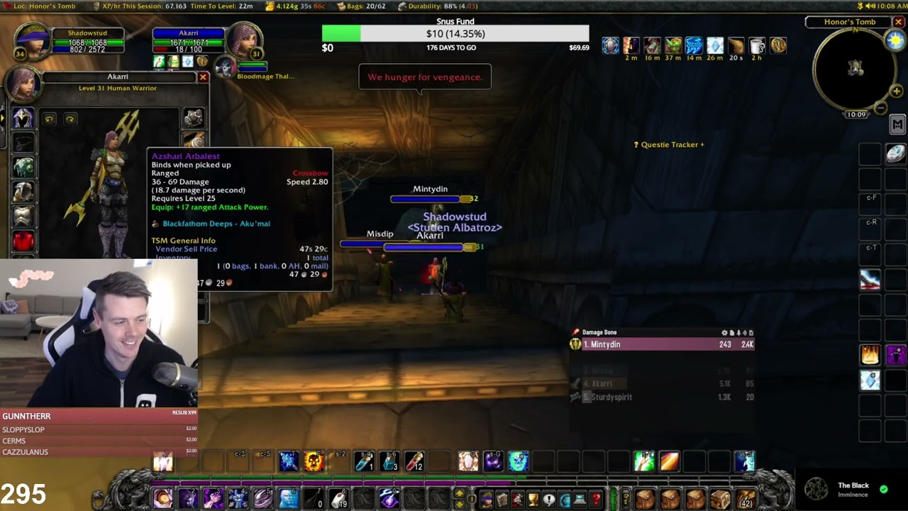 FULL Livestream SoD Goldmaking/leveling WoW Classic
