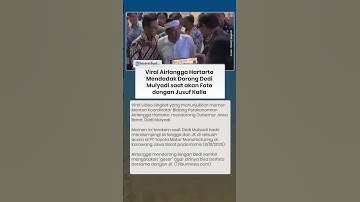 Viral Momen Airlangga Hartarto Terekam Dorong Dedi Mulyadi saat Foto dengan JK, Buat KDM Kaget