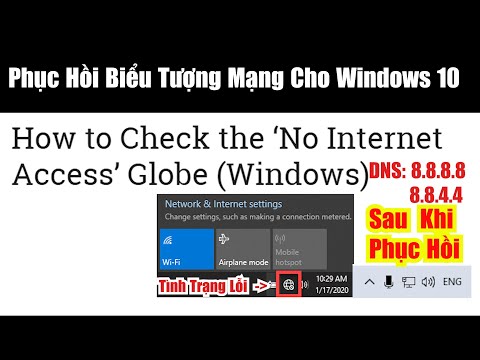 Hướng dẫn Khắc phục lỗi biểu tượng mạng hình quả cầu windows 10