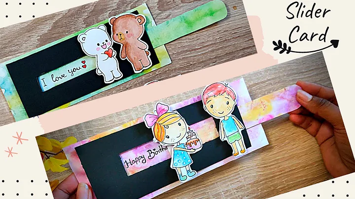 Beautiful Handmade Slider Card | Handmade Greeting Card