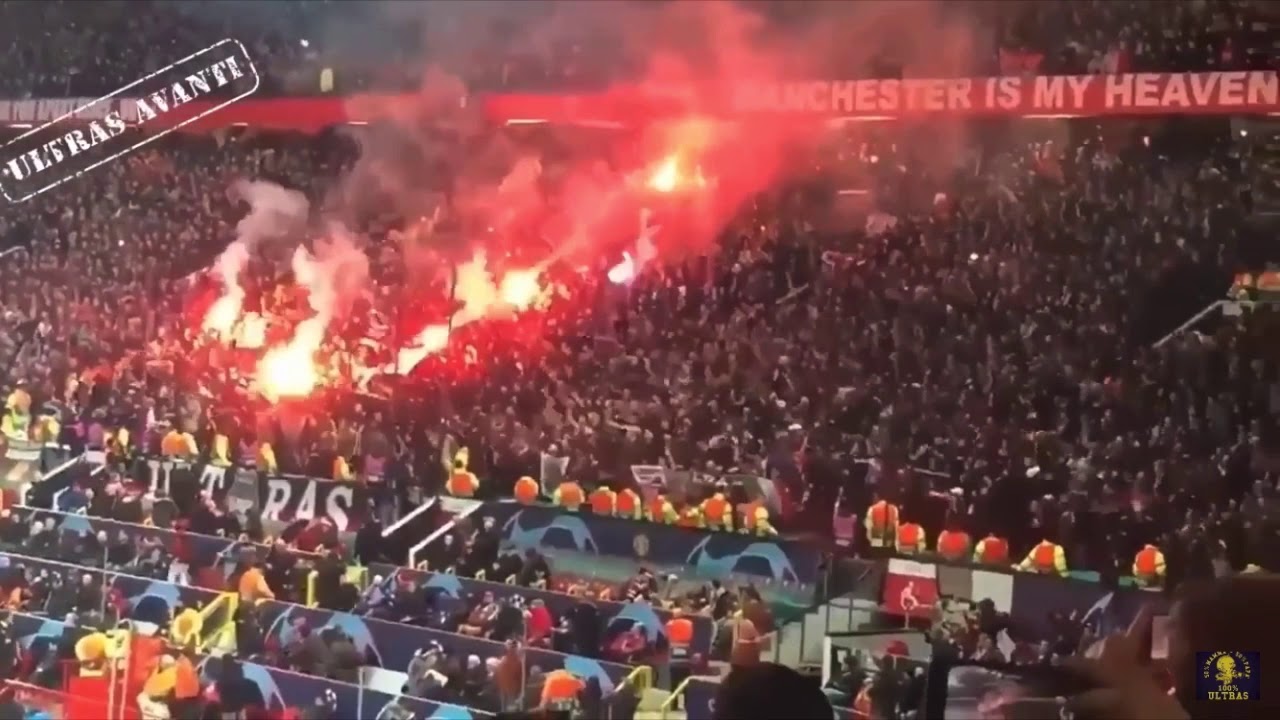 PSG fans at Manchester !  YouTube