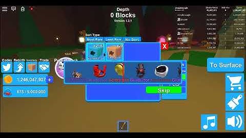 Roblox | mining simulator how to skip crates.