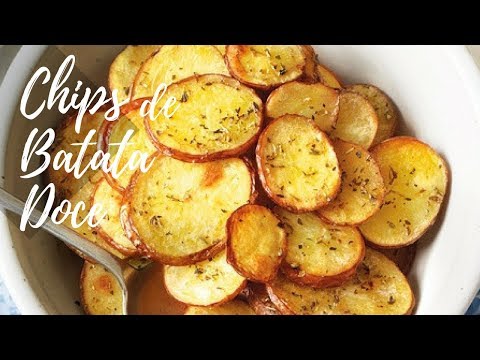 CHIPS DE BATATA DOCE (no microondas) 3 min. Alimentos Super Poderosos #3