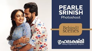Pearle Maaney & Srinish - Grihalakshmi Cover Photo Shoot - Behind The Scenes