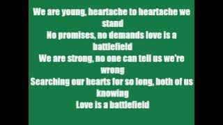 'Love is a Battlefield' by: Pat Benatar *Lyric Video*