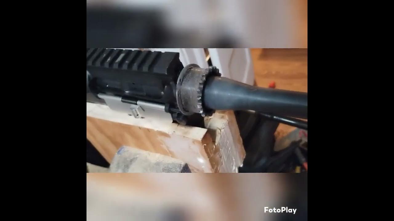 Removing a seized/stuck Barrel Nut AR15 YouTube