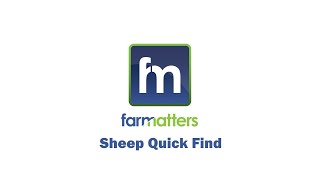 Farm Matters Sheep Quick Find