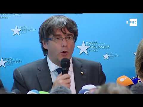 Comparecencia de Puigdemont en Bruselas