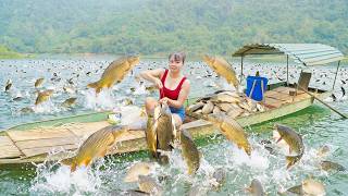Casting Nets to Harvesting Lots of Fish in a Large Lake, Go To Market Sell