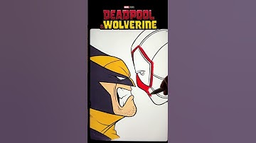 How to draw Deadpool and Wolverine - Easy Step By Step Tutorial