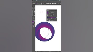 Overlapping Gradient Art Design With Shape Builder Adobe Illustrator  #agdesigner #shortsfeed