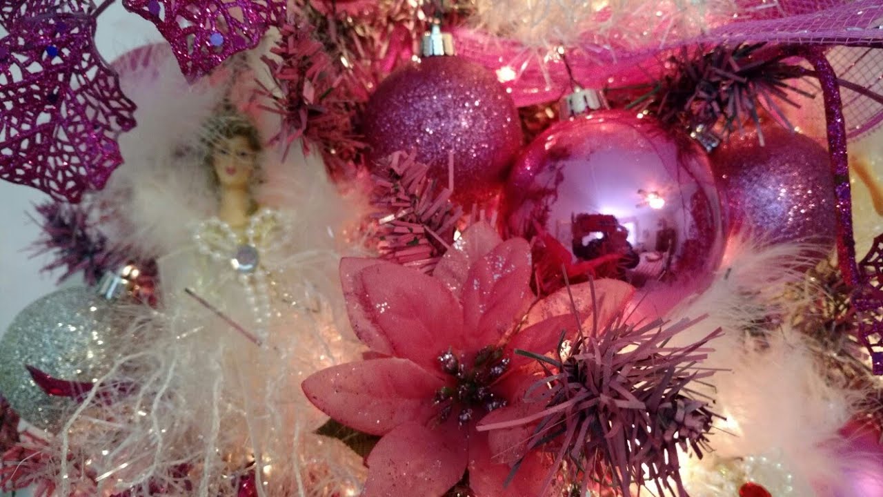 Christmas 2017 Think Pink Christmas Tree Room Decor Part 3 In Series Youtube