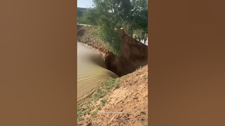 Process Of Heavy Rain Water Scouring The Soil Which Is Loose, Porous And Has Vertical Fissures !