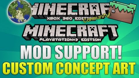 Minecraft Xbox + PS3 Mod Support Creations - Custom Concept Art & MORE!