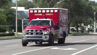[Blocked by car!] OCFD Medic 42 responding