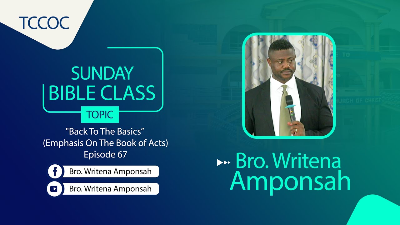 Sunday Bible Class (28/12/25) 