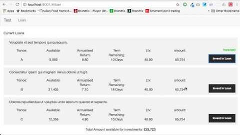 Angular loan management