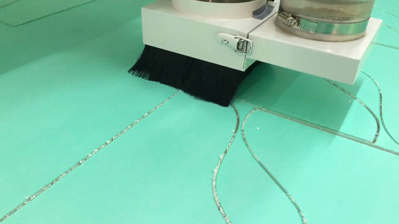 Фрезерная резка ПВХ пластика, 3мм. - YouTube