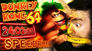 Donkey Kong 64 SPEEDRUN (World Record) | Domtendo Reaktion