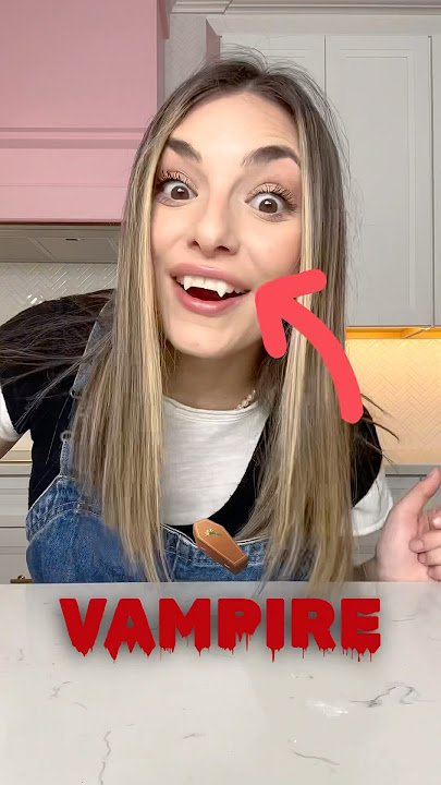 You didn’t know turning into a vampire was this easy!! 😱👀 #vampire #halloween