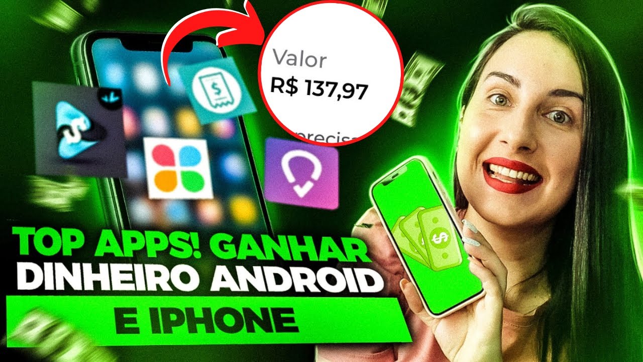 [GANHE ATÉ R$100] APPS GANHAR DINHEIRO ONLINE FAZER RENDA EXTRA PELO CELULAR COMPATÍVEIS COM IPHONE