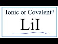 Lithium Iodide Bonding Concepts
