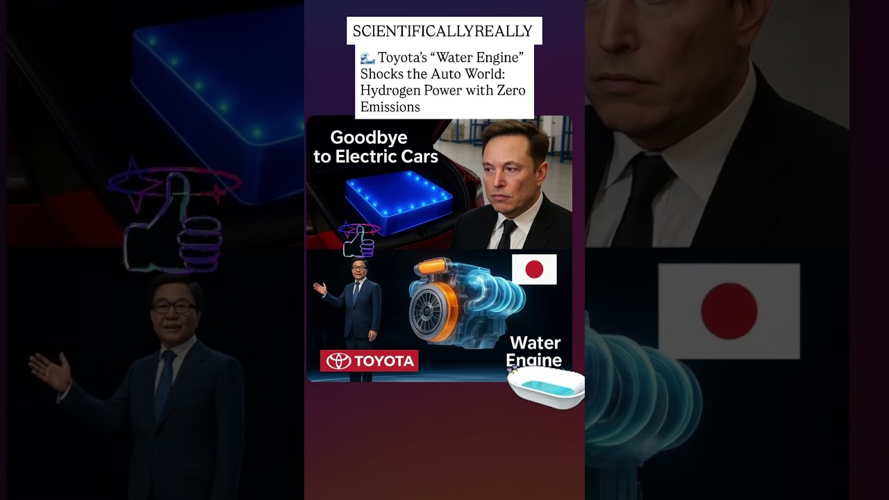 Toyota’s “Water Engine” Shocks the Auto World: Hydrogen Power with Zero Emissions