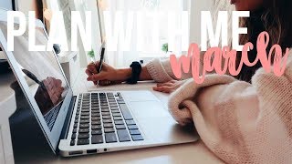 March PLAN WITH ME | budget, goals, finances, intentions
