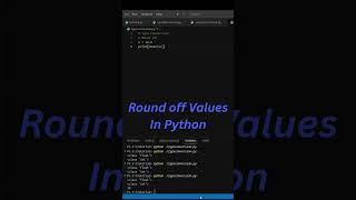 How to use Round of in Python