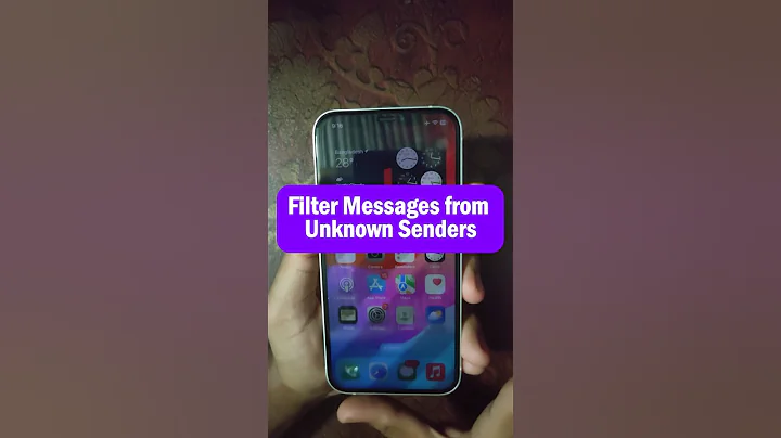Filter Messages from Unknown Senders on iPhone #shorts #iphonetips #iphonetricks