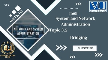 IT601 Short lecture| IT601 week 03 Topic 3.6| Bridging| IT601 Midterm lectures