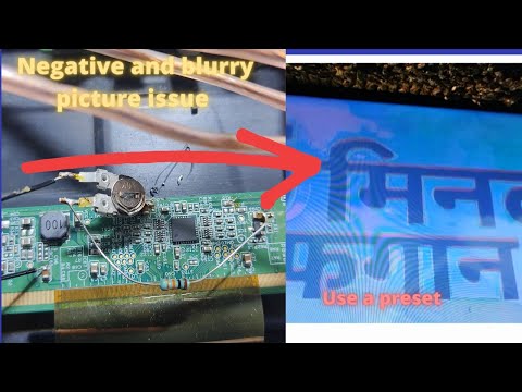 How to fix &rsquo;blurry picture issue in led lcd tv