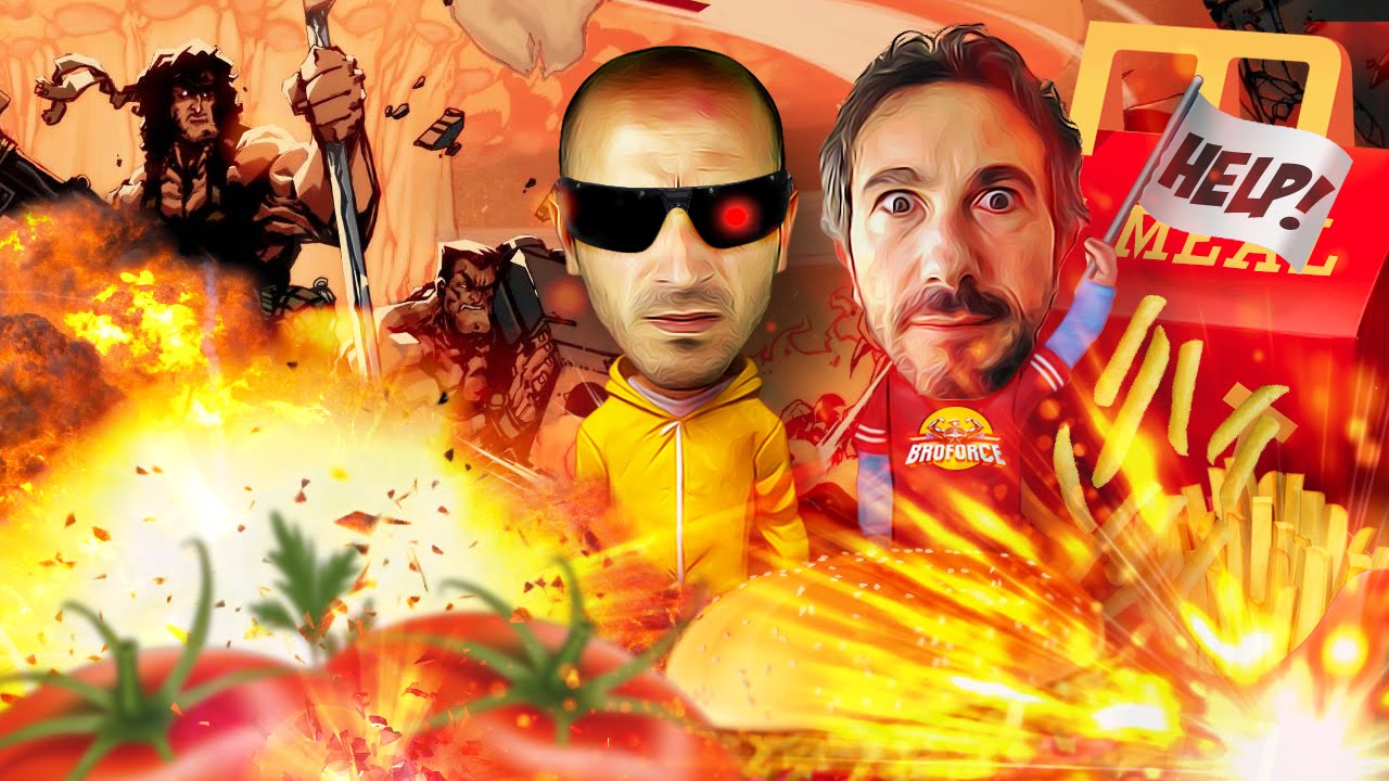 Let's Play Broforce - Gameplay Giocato ITA - Parte 01 - A Pranzo con Pierpa e Ale