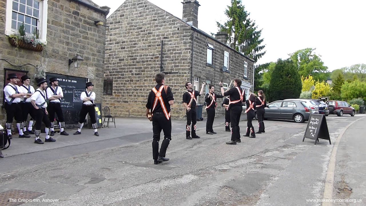 Makeney Morris dancing in Ashover, Derbyshire