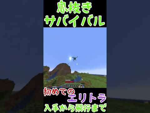 【マインクラフト】初めて空を飛んだ日【切り抜き】 #shorts