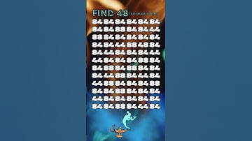 Spot The Numbers Challenge! Go! #shorts