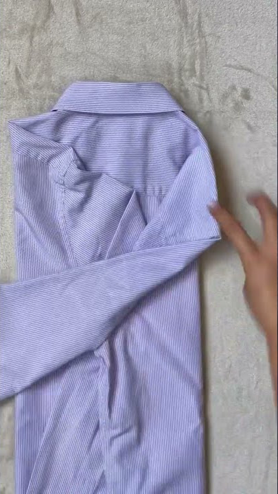 FOLDING SHIRTS 👔 easy method for travel and storage