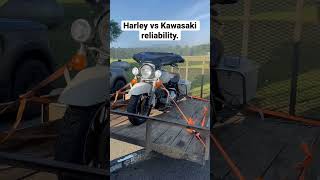 Broke down going to work. #kawasaki #motorcycle #brokedown #harleydavidson #harley #kawasakivulcans