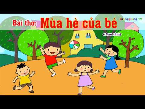 Thơ: Mùa hè của bé