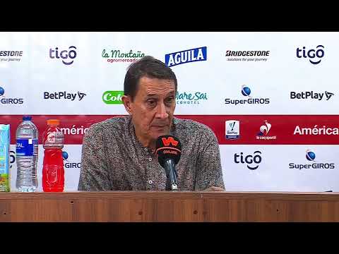 Rueda de prensa de América de Cali tras su partido ante Once Caldas