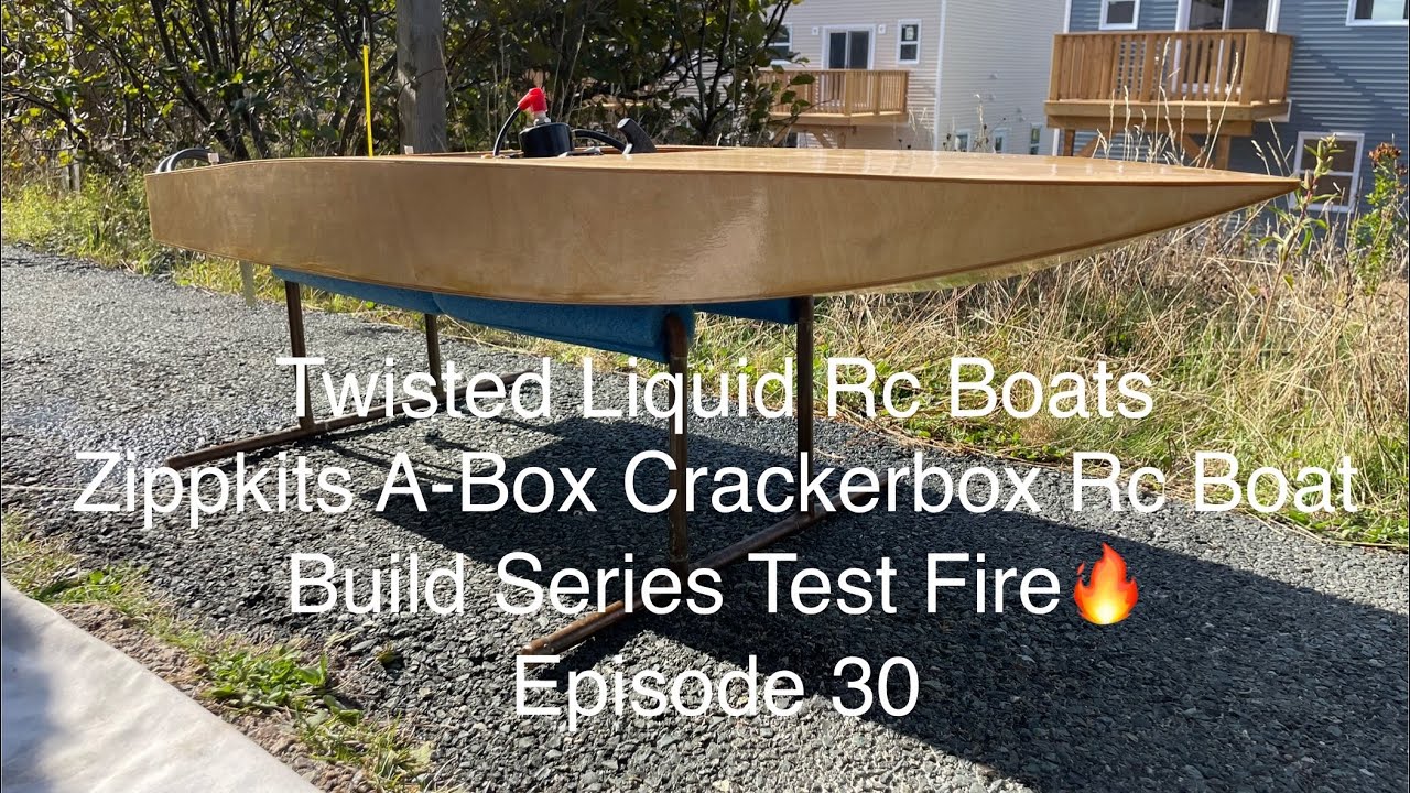 Zippkits A-Box Crackerbox Rc Boat Build Series Test Fire